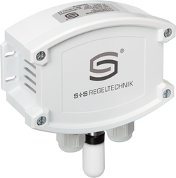 Aufputzfühler für Feuchte, Temperatur und CO2 AERASGARD AFTM-CO2-Modbus, mit Kunststoff-Sinterfilter - S+S Regeltechnik