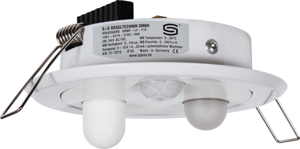 Bewegungsmelder, Lichtfühler, Feuchte- und Temperaturfühler KINASGARD DBWF-LF-FTF-W - S+S Regeltechnik