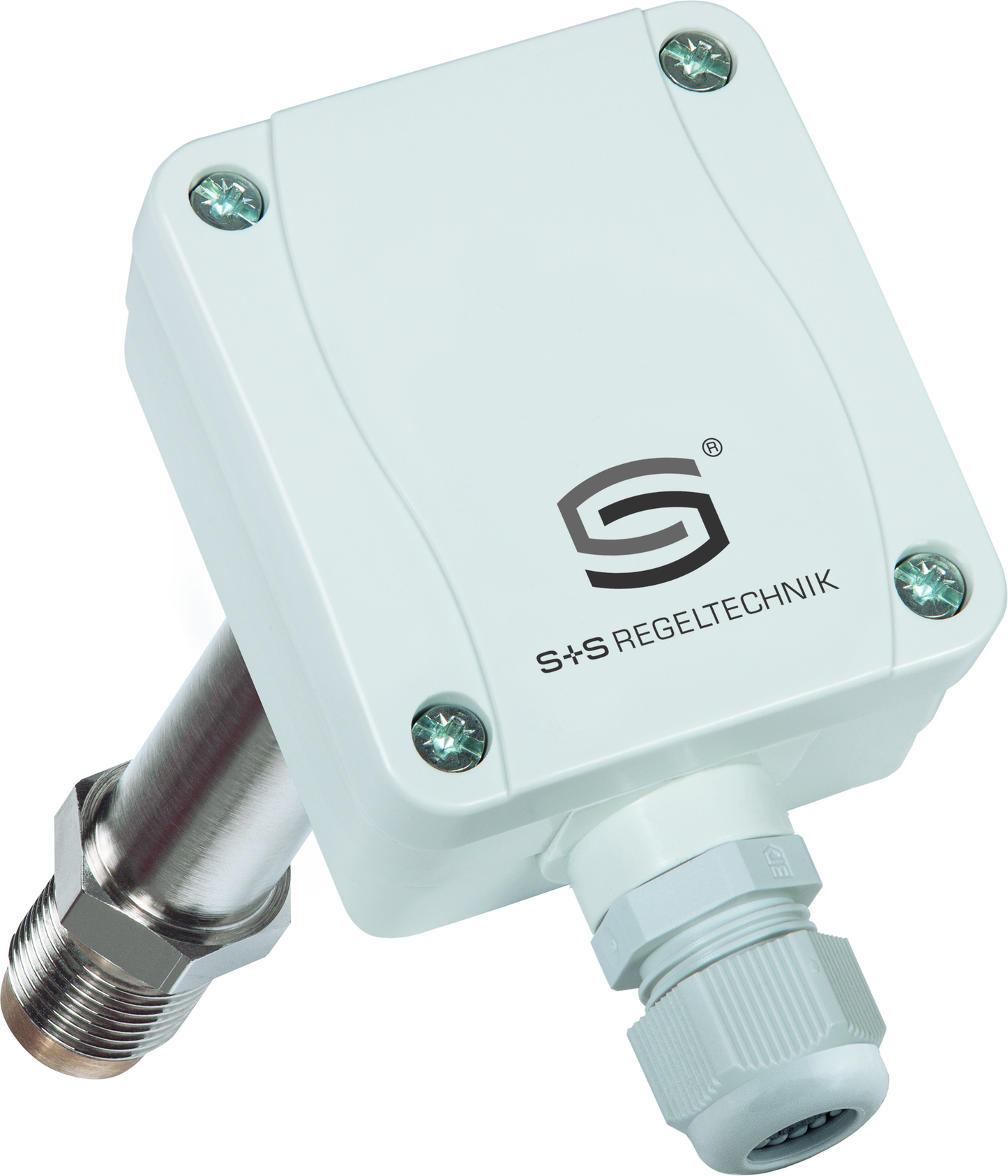 HYGRASGARD ESFTF-U, mit geöffneter Abdeckung, mit Metall-Sinterfilter - S+S Regeltechnik