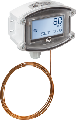 2-Phasen-Frostschutzthermostat THERMASREG FS20-UW 3m LCD, mit LCD-Anzeige - S+S Regeltechnik