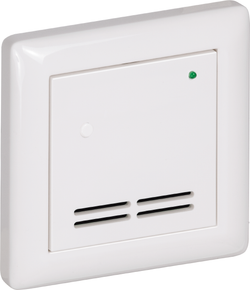 Raumtemperaturfühler mit Bedienelementen im Flächenschalterprogramm THERMASGARD FSTF KTY81-210 L T - S+S Regeltechnik