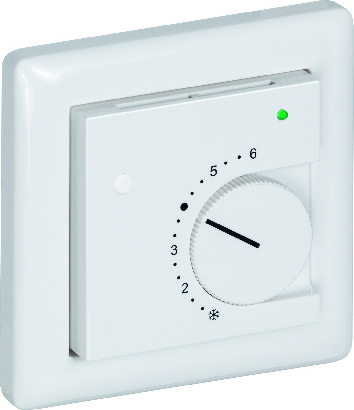 Raumtemperaturfühler mit Bedienelementen im Flächenschalterprogramm THERMASGARD FSTF NiTK P L T - S+S Regeltechnik