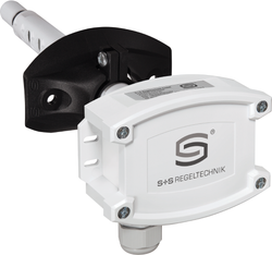 WIRELESS Kanal- Feuchte- und Temperaturfühler HYGRASGARD KFTF-wModbus, mit Kunststoff-Sinterfilter - S+S Regeltechnik