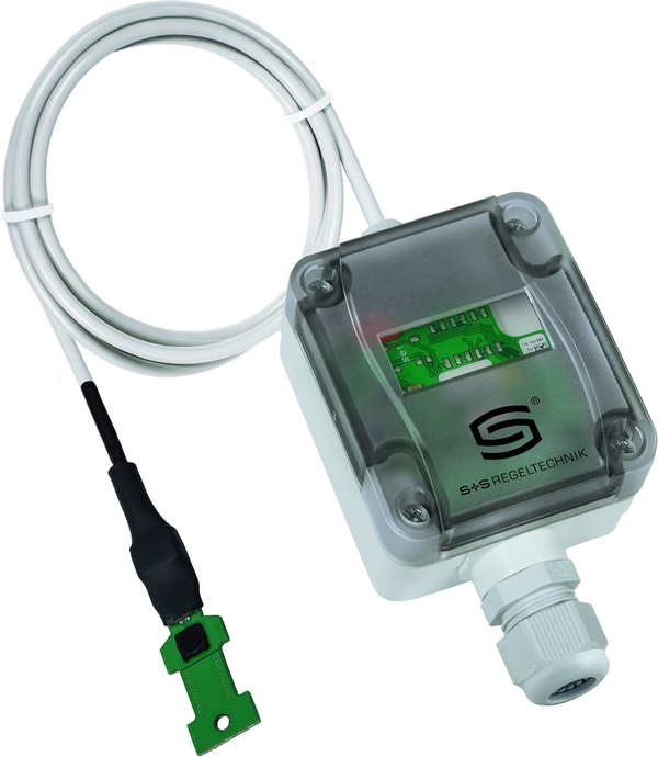 HYGRASREG KW-W-extern, mit geöffneter Abdeckung - S+S Regeltechnik