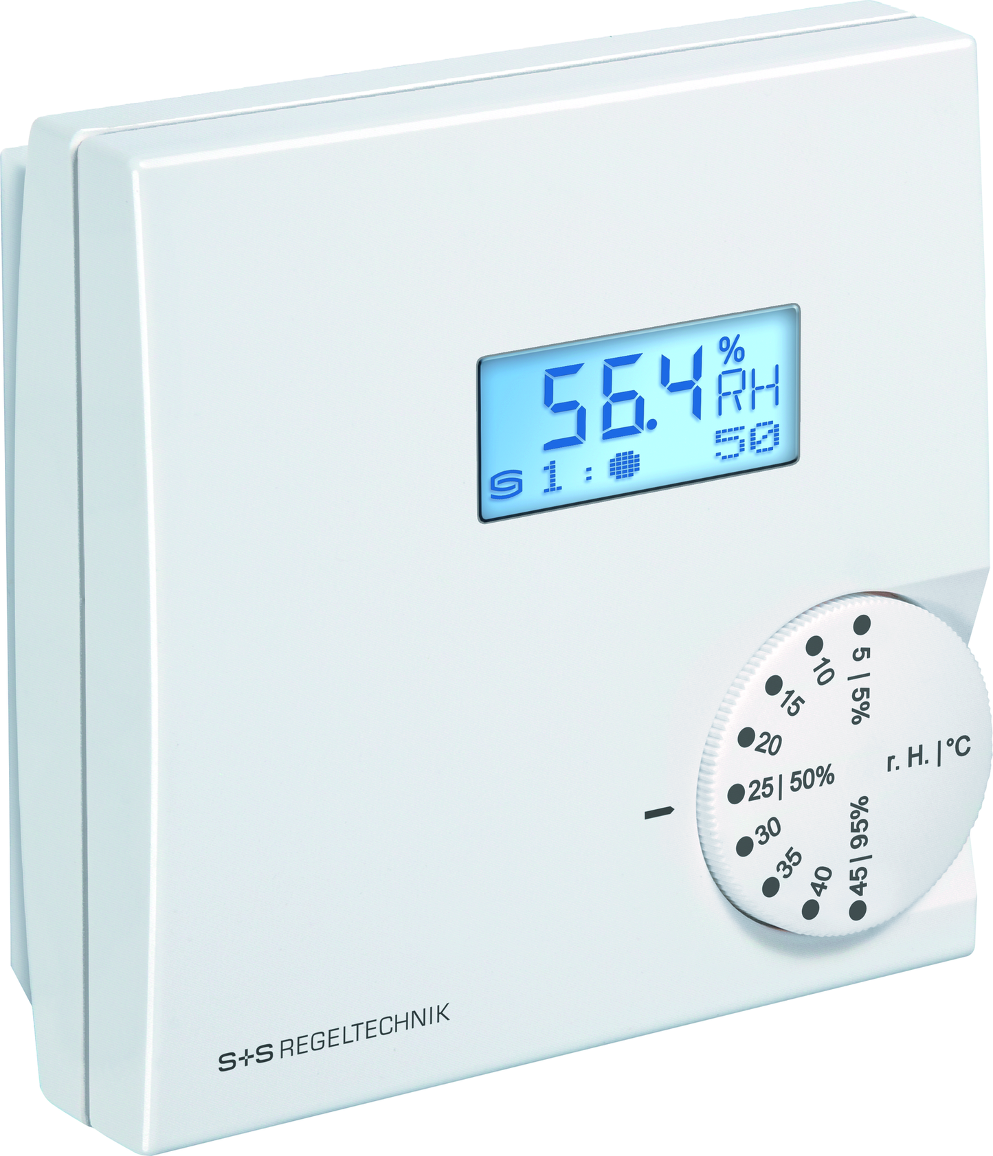 Raum-Hygrothermostat HYGRASREG RHT-30W LCD, mit LCD-Anzeige - S+S Regeltechnik
