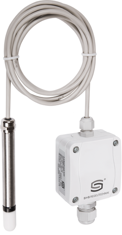 Raumpendelfeuchte- und Temperaturfühler HYGRASGARD RPFTF-I, mit Kunststoff-Sinterfilter - S+S Regeltechnik