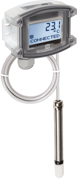 WIRELESS Raumpendel-Temperaturmessumformer THERMASGARD RPTM1-wModbus LCD, mit LCD-Anzeige - S+S Regeltechnik