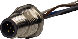 M12 - Flanschstecker, 5-polig für powerIO Power IO-Flanschstecker HWM - S+S Regeltechnik