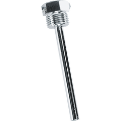 Tauchhülse aus Messing vernickelt Tauchhülsen TH08-MS 250MM - S+S Regeltechnik