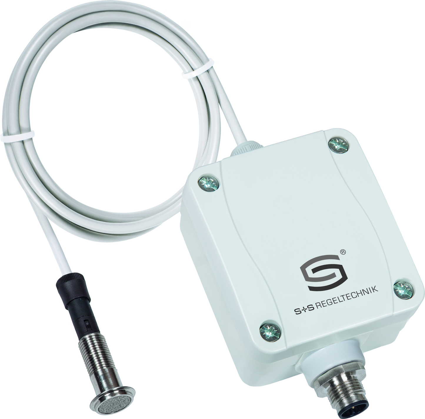 HYGRASGARD VFTF-U, mit geöffneter Abdeckung, mit Metall-Sinterfilter - S+S Regeltechnik