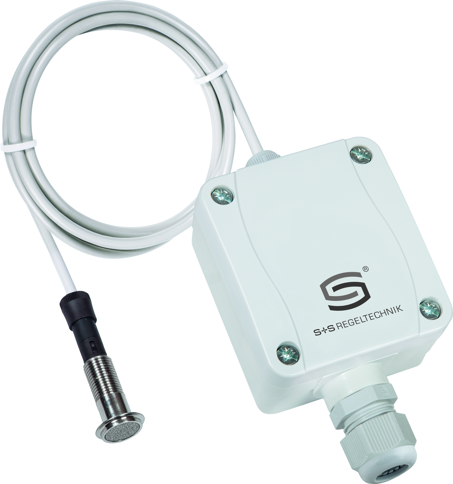 HYGRASGARD VFTF-U, mit geöffneter Abdeckung, mit Metall-Sinterfilter - S+S Regeltechnik