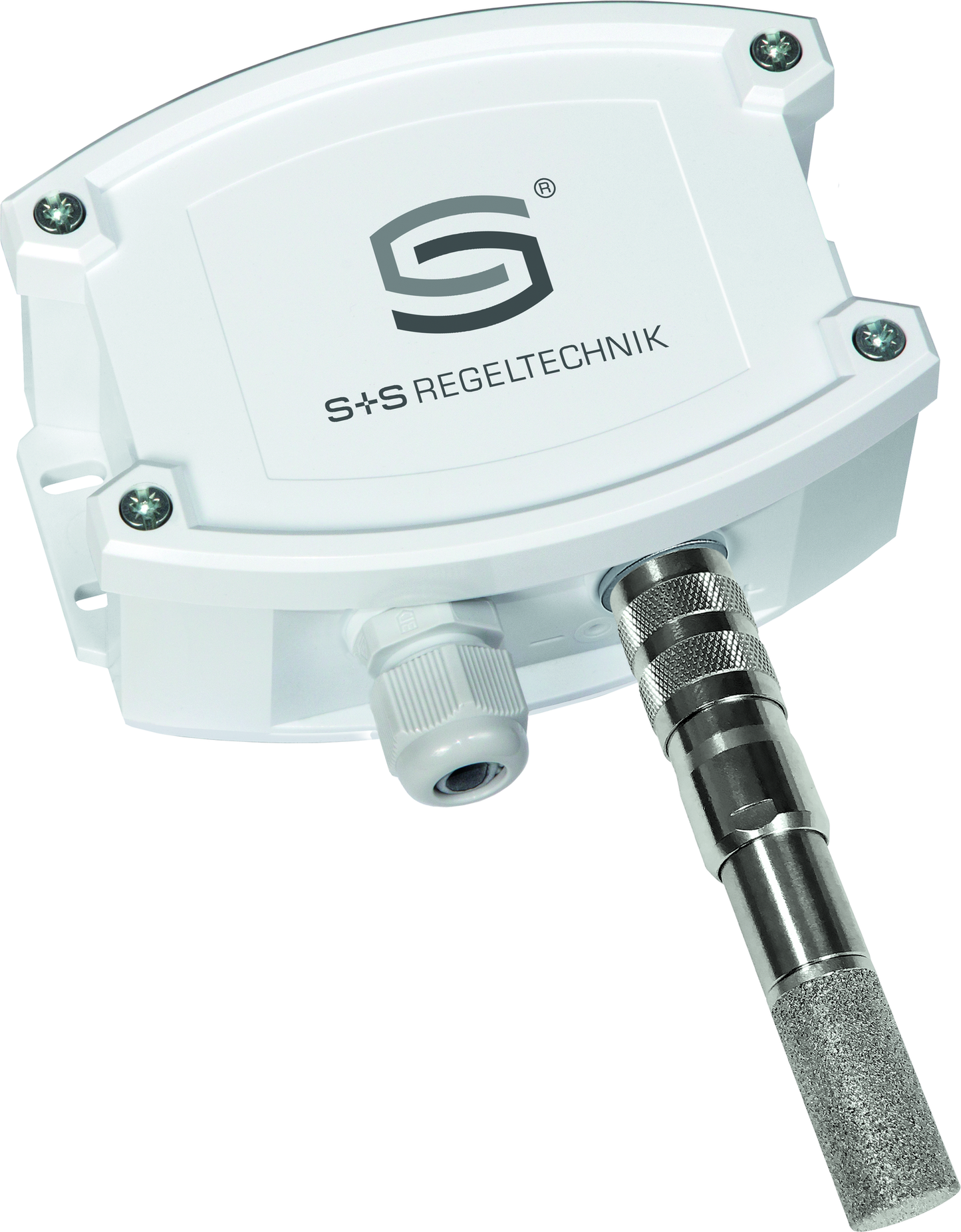 HYGRASGARD AFTF-25-U, mit geöffneter Abdeckung, mit Metall-Sinterfilter - S+S Regeltechnik