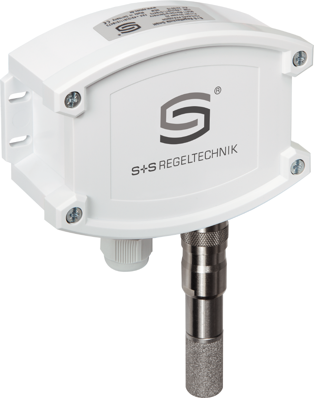 Aufputz- Feuchte- und Temperaturfühler HYGRASGARD AFTF-25-U, mit Metall-Sinterfilter - S+S Regeltechnik