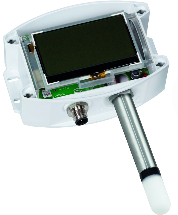HYGRASGARD AFTF-20-U Q LCD, mit LCD-Anzeige, mit Kunststoff-Sinterfilter - S+S Regeltechnik