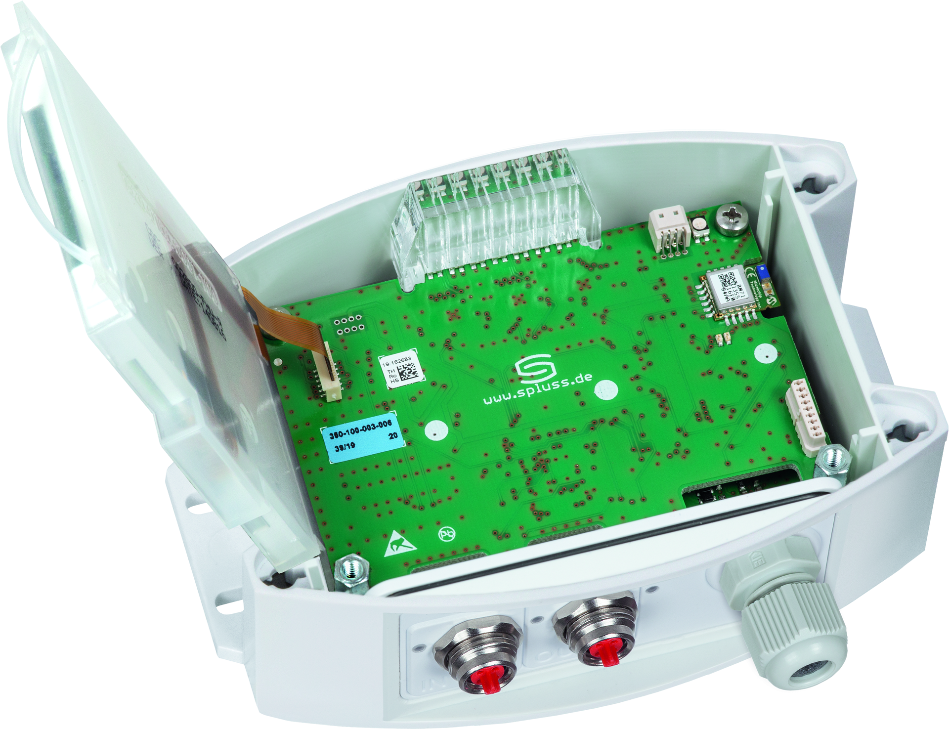 THERMASGARD ALTM2-ECATP LCD, mit geöffneter Abdeckung - S+S Regeltechnik