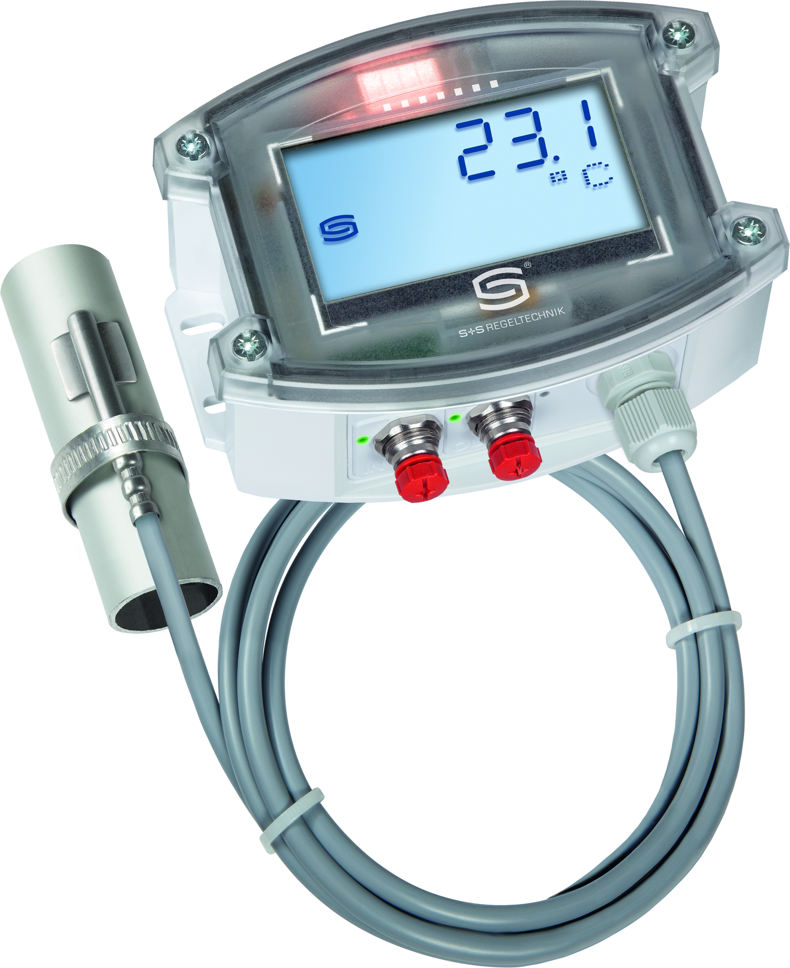 THERMASGARD ALTM2-ECATP LCD, mit geöffneter Abdeckung - S+S Regeltechnik