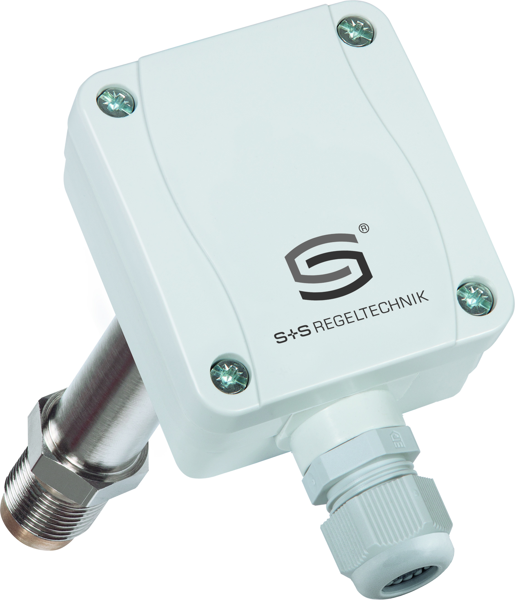 HYGRASGARD ESFTF-U, mit geöffneter Abdeckung, mit Metall-Sinterfilter - S+S Regeltechnik