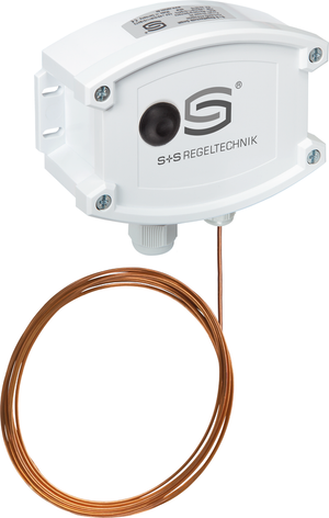 Frostschutzthermostat mit aufgewickeltem Schutzrohr