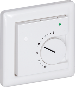 Raumtemperaturfühler mit Einstellrad zur Wandmontage