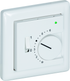 Raumtemperaturfühler mit Bedienelementen im Flächenschalterprogramm THERMASGARD FSTF LM235Z P L W - S+S Regeltechnik