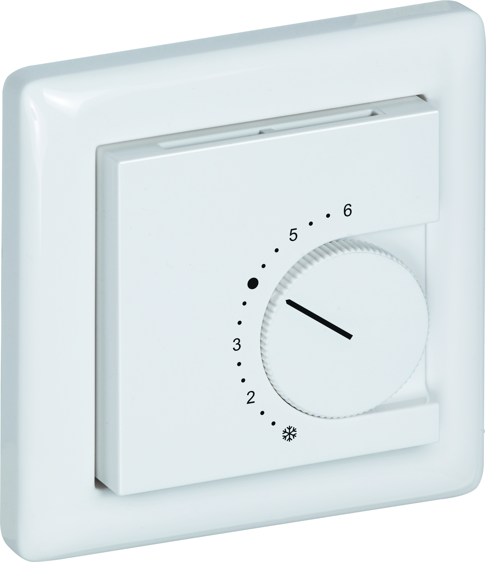 Raumtemperaturfühler mit Bedienelementen im Flächenschalterprogramm THERMASGARD FSTF NTC1,8K P - S+S Regeltechnik