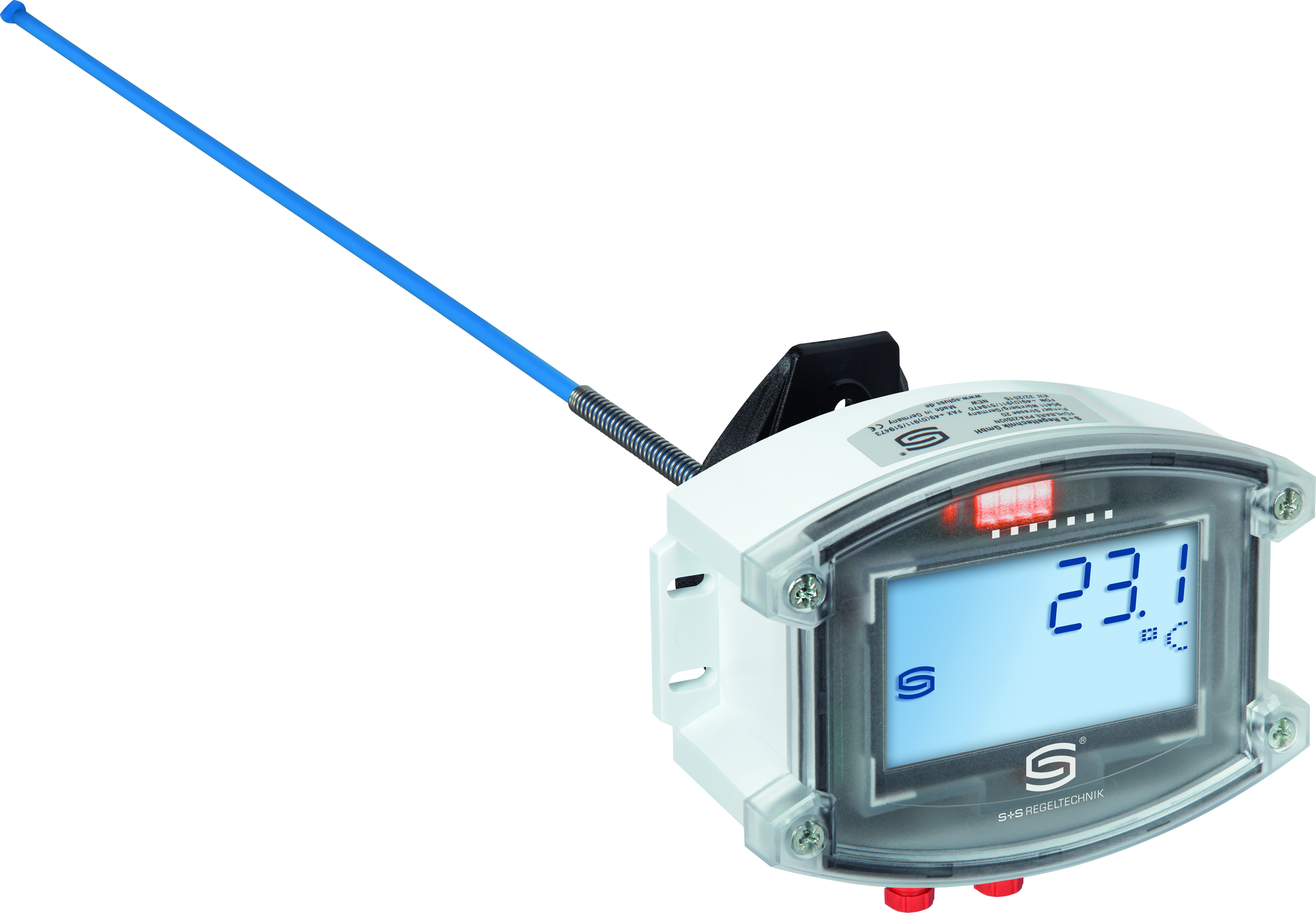 Mittelwerttemperaturmessumformer THERMASGARD MWTM-ECATP 0,4m LCD, mit LCD-Anzeige - S+S Regeltechnik