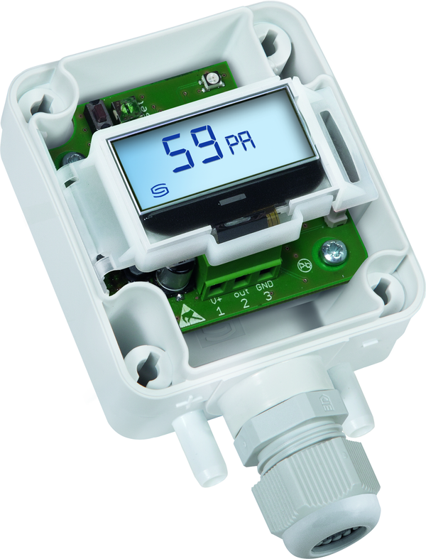 PREMASGARD 2125-SD LCD, mit geöffneter Abdeckung - S+S Regeltechnik