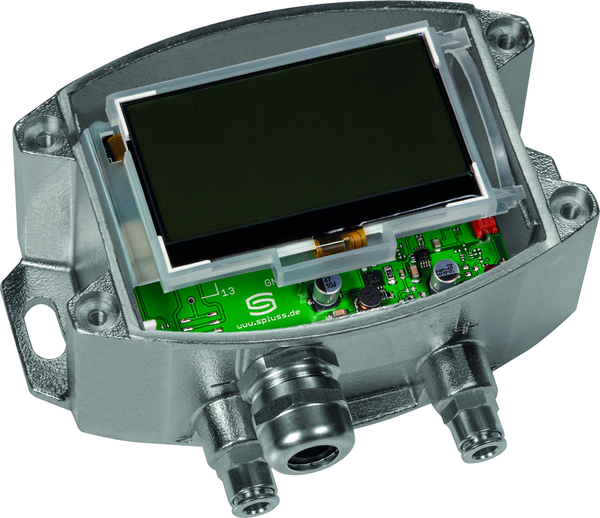 PREMASREG 7115-UW VA LCD, mit geöffneter Abdeckung - S+S Regeltechnik