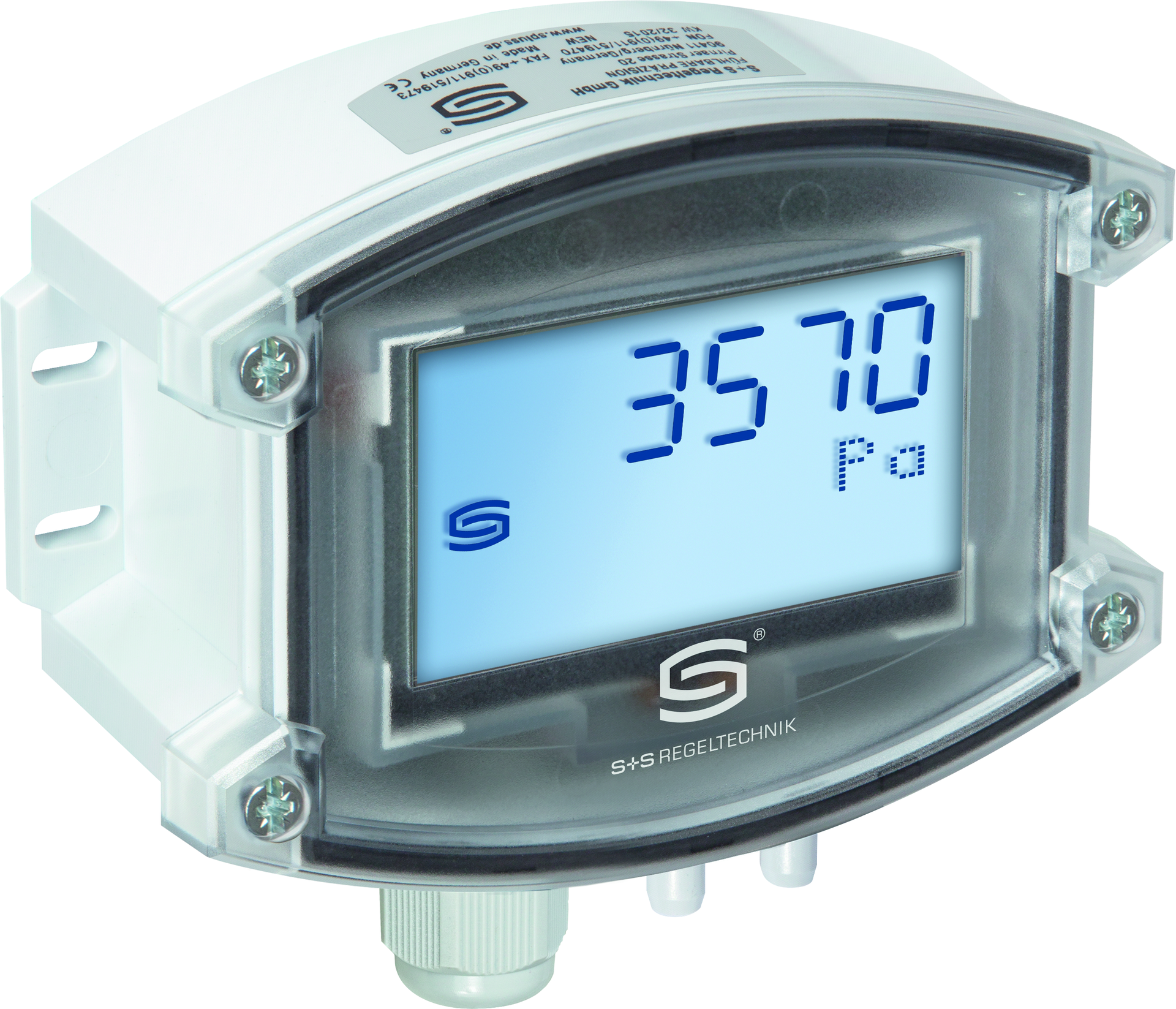 Druck- und Differenzdruckmessumformer PREMASGARD 7115-I LCD, mit LCD-Anzeige - S+S Regeltechnik