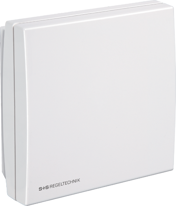 Raum Feinstaubfühler/ Feinstaubsensor inkl. Feuchte, Temperatur, Feinstaub (PM) und CO2 AERASGARD RPS-SD, mit Metall-Sinterfilter - S+S Regeltechnik