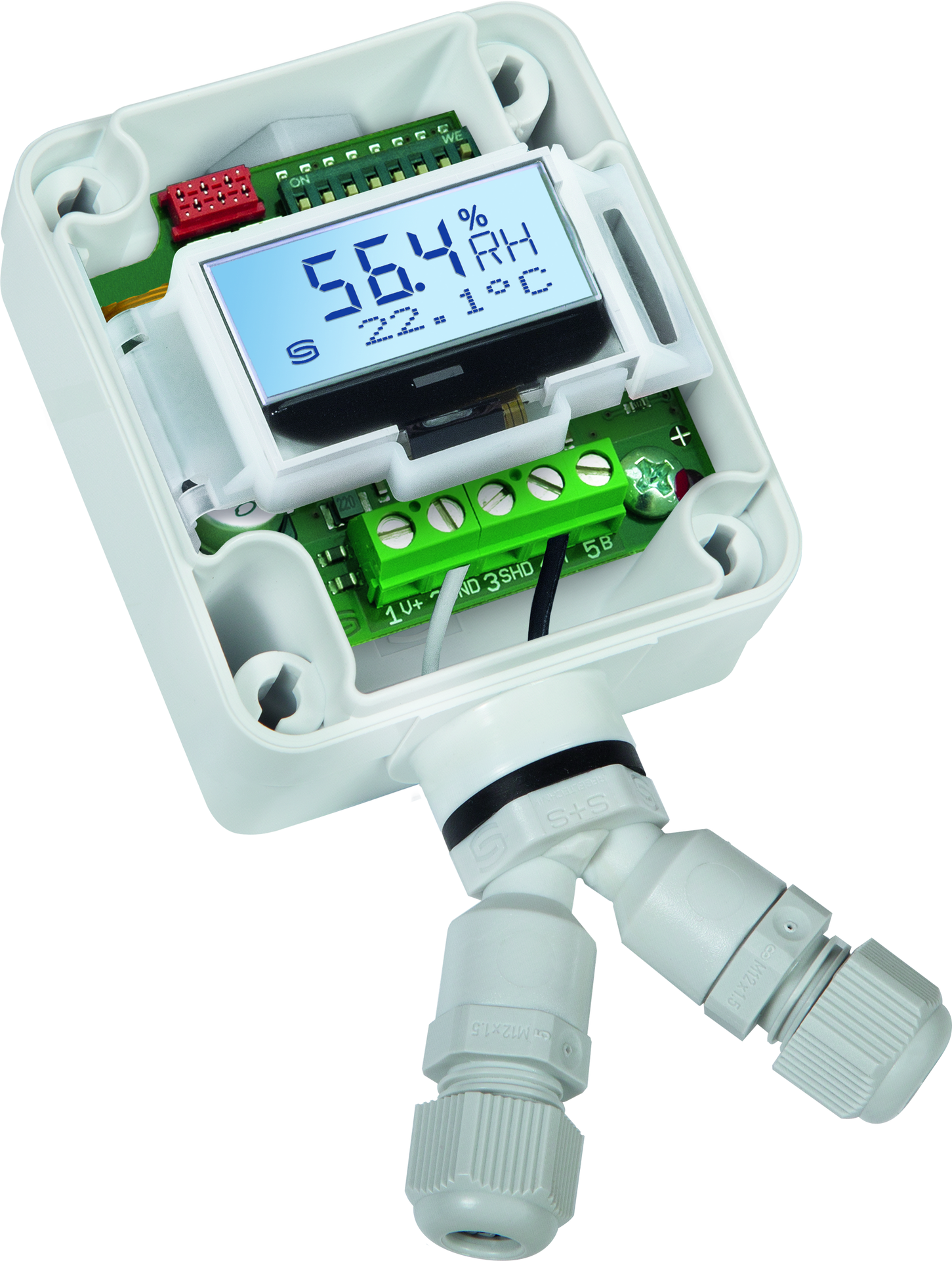 HYGRASGARD RPFTF-20-Modbus LCD, mit LCD-Anzeige, mit Sinterfilter - S+S Regeltechnik
