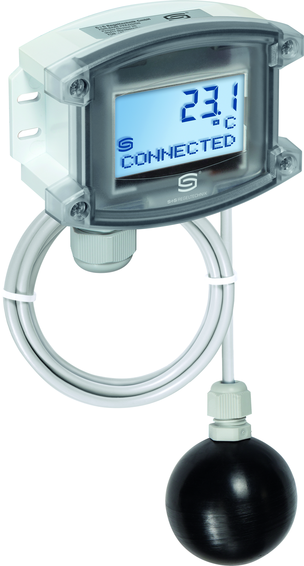 WIRELESS Raumpendel-Temperaturmessumformer THERMASGARD RPTM2-wModbus LCD, mit LCD-Anzeige - S+S Regeltechnik