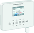 RYMASKON® RYM 1441C-RH-CO2-VOC-WMOD-BB room control device displaying temperature settings.