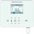 RYMASKON® RYM 1441C-RH-CO2-VOC-WMOD-L room controller for regulating heating and cooling.