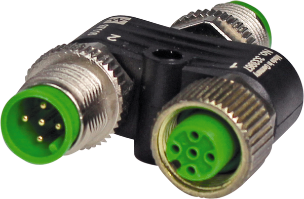 M12 - Y-Adapter, 5-polig für powerIO Power IO-Y-Adapter - S+S Regeltechnik