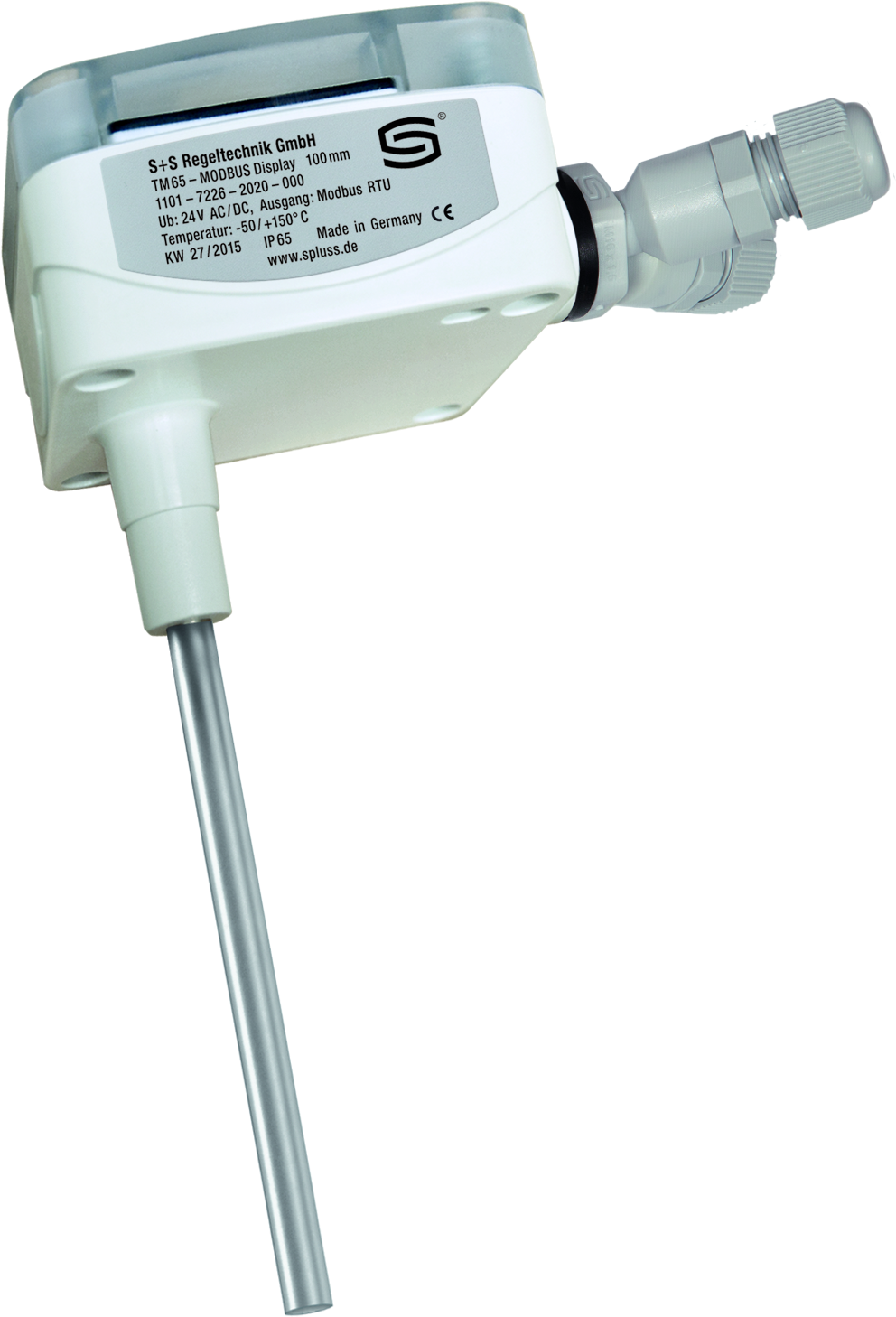 THERMASGARD TM65-Modbus 350mm LCD, mit LCD-Anzeige - S+S Regeltechnik