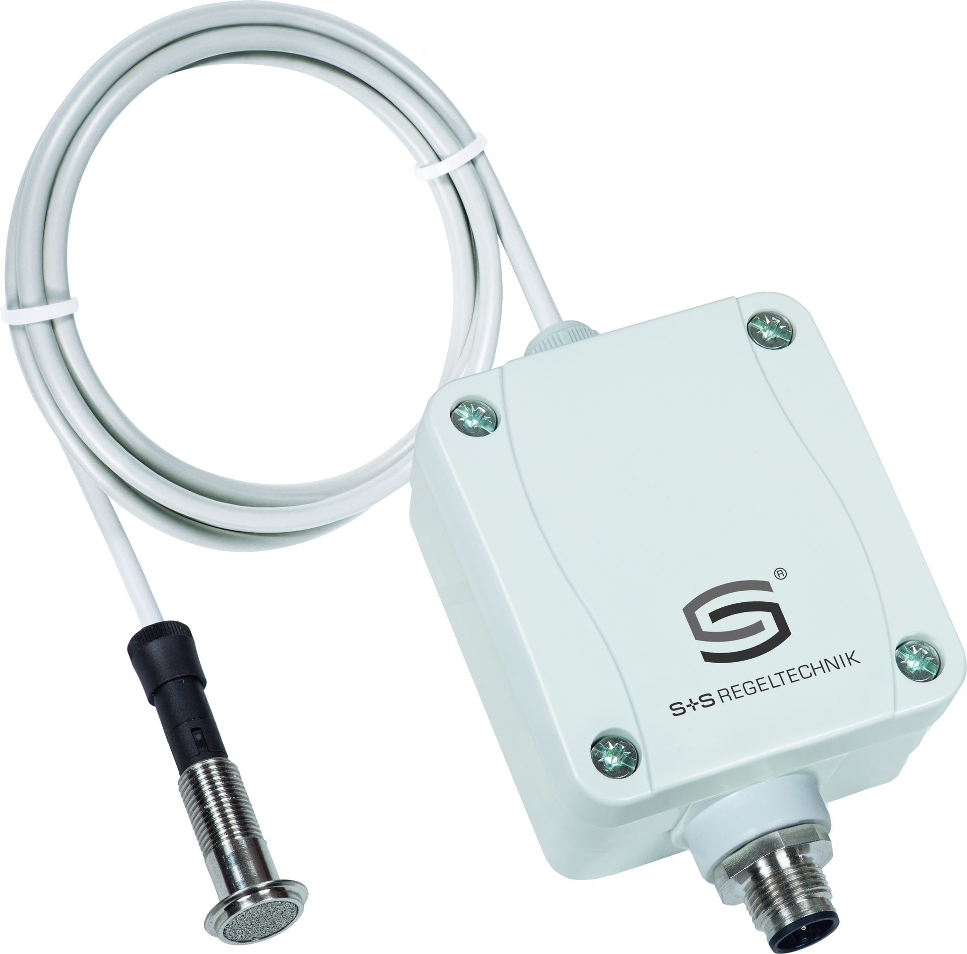 HYGRASGARD VFTF-U, mit geöffneter Abdeckung, mit Metall-Sinterfilter - S+S Regeltechnik